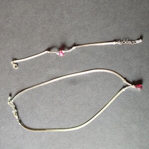 Necklace with matching bracelet